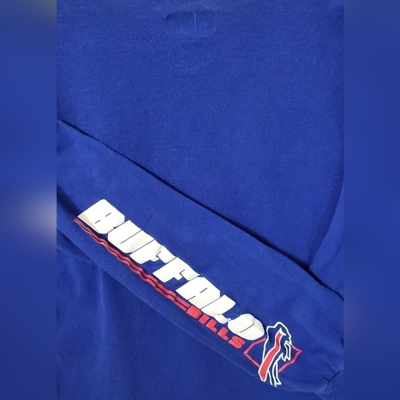 NFL Buffalo Bills Oversize Long Sleeve T-Shirt Royal Blue Women's Size M - Picture 3 of 4